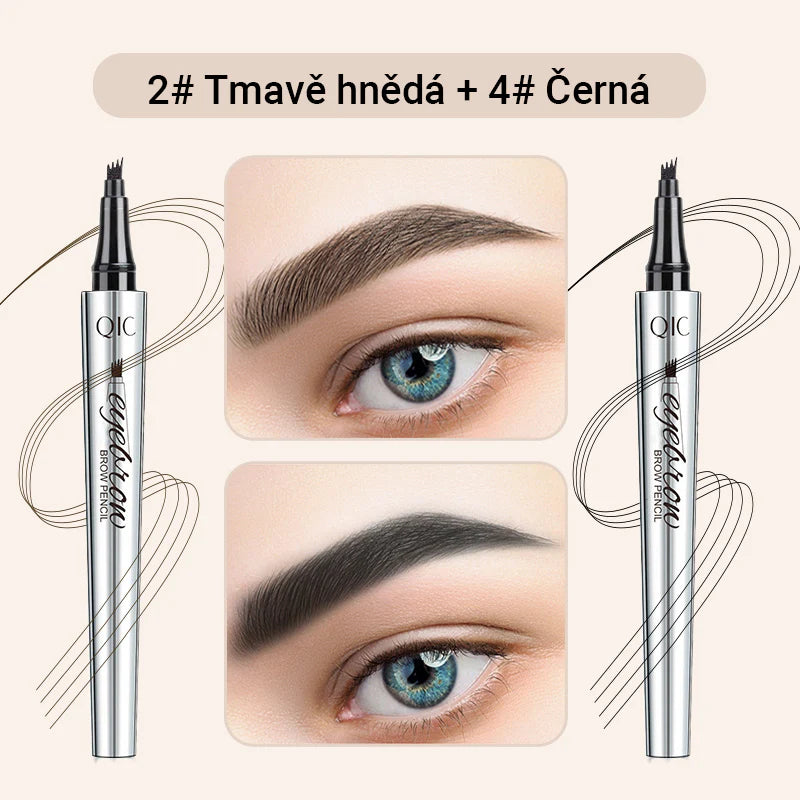 Viacúčelová ceruzka na obočie so 4 hrotmi (2 ks)