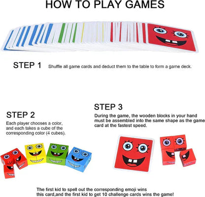 5D puzzle Vzdelávacia hra pre celú rodinu s tvárami