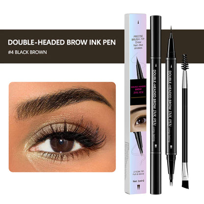 【Kúp 1 a získaj 1 zadarmo】☔Obojstranná ceruzka na obočie a štetec