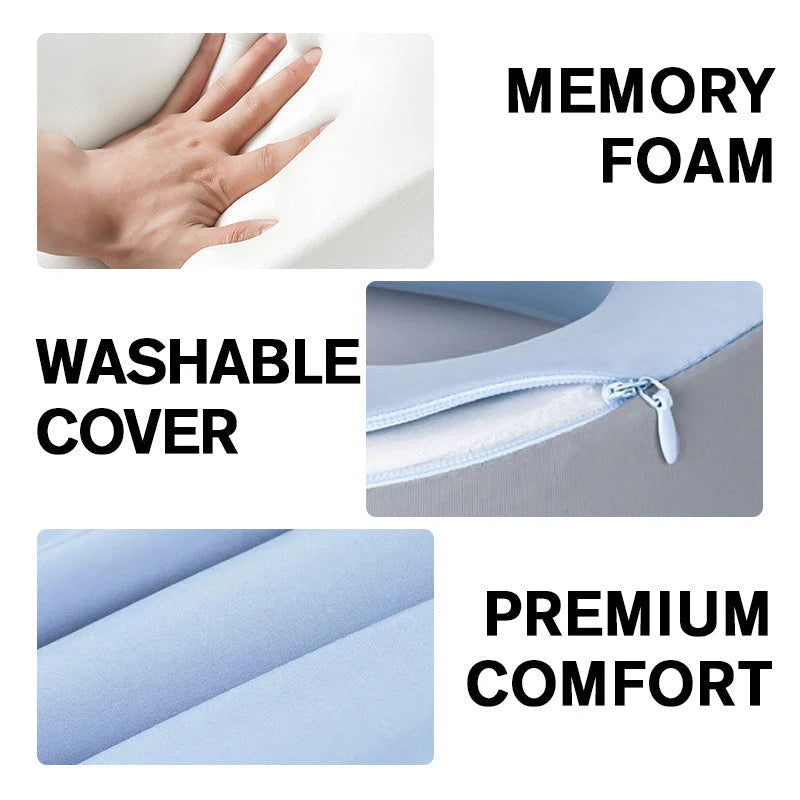 Vankúš na krk z pamäťovej peny v tvare U