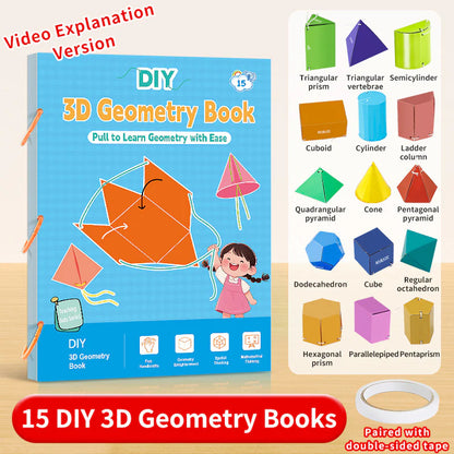 Učebnica o 3D geometrii s ťahaním šnúrok