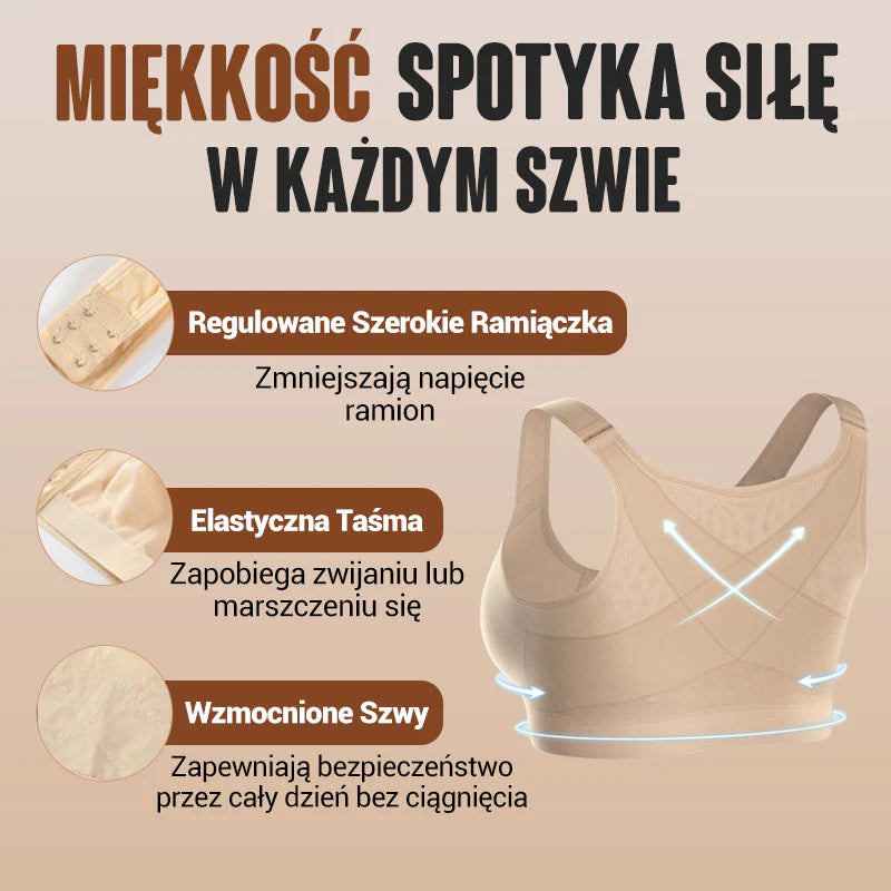 Biustonosz Bezprzewodowy z Zapięciem z Przodu dla Kobiet