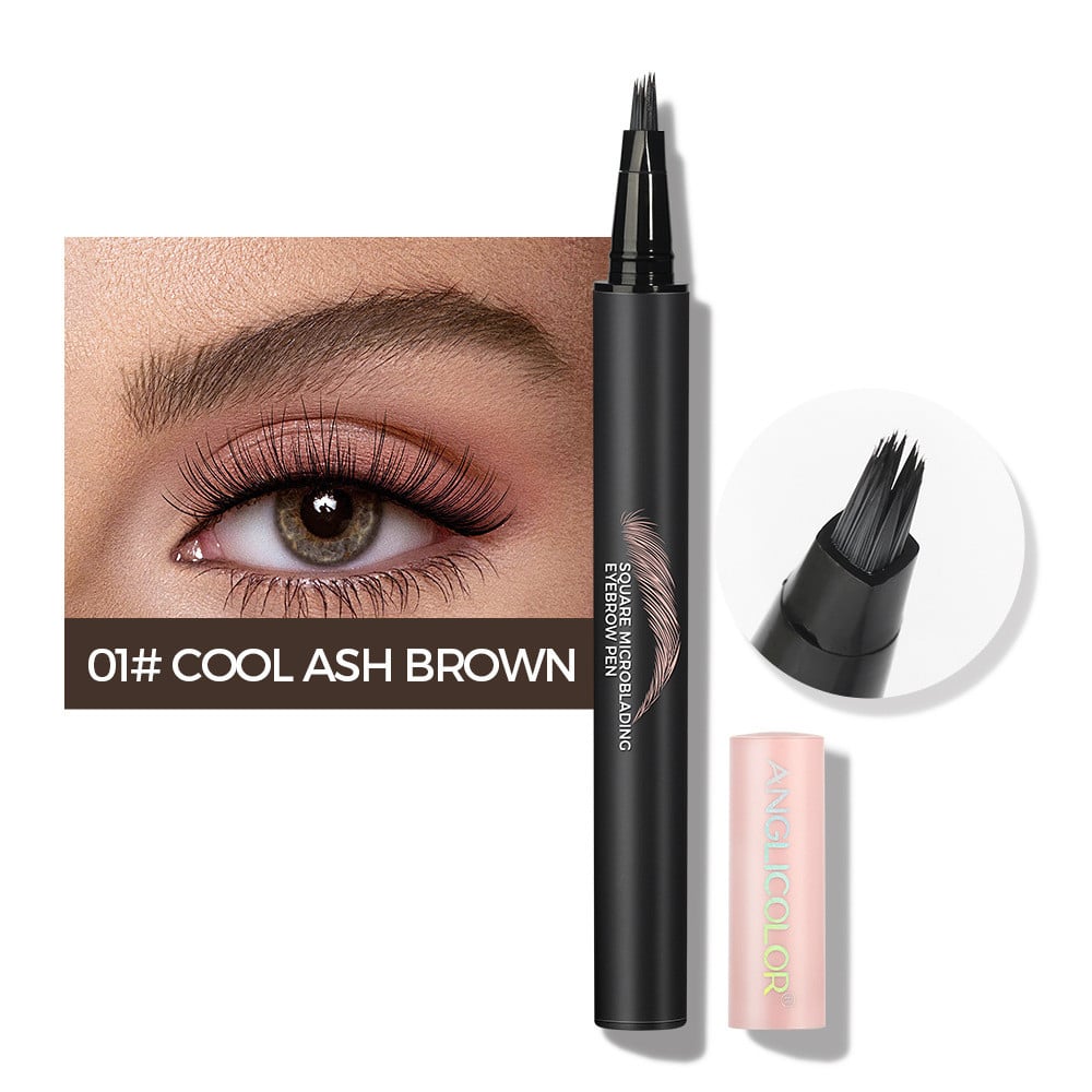 Tekutá pasta na obočie s uhlovým štetcom