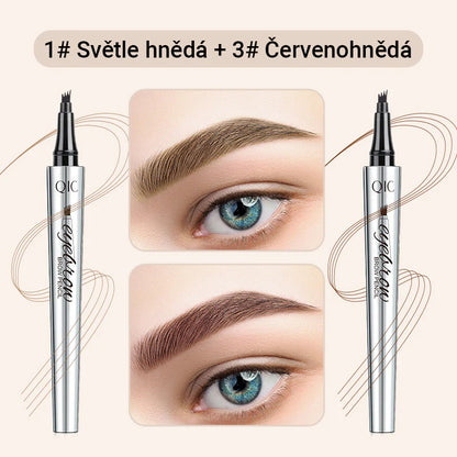 Viacúčelová ceruzka na obočie so 4 hrotmi (2 ks)