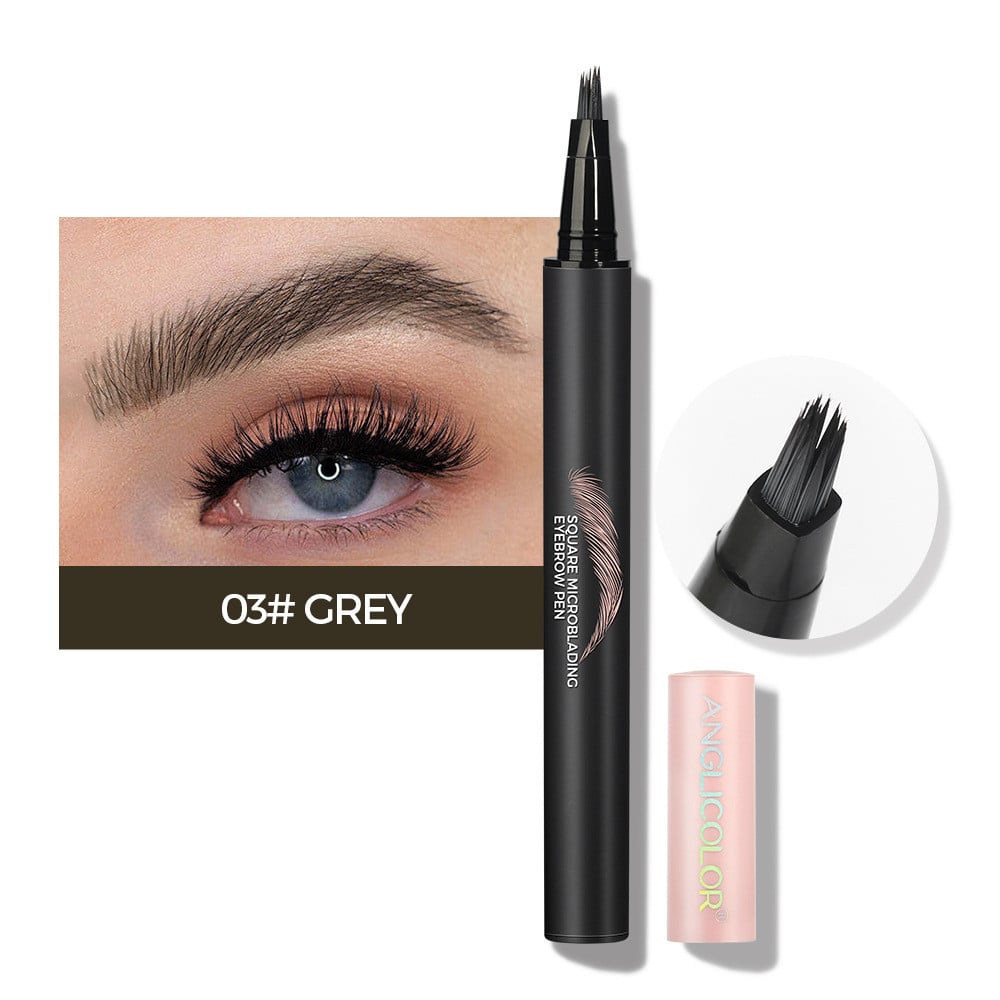 Tekutá pasta na obočie s uhlovým štetcom