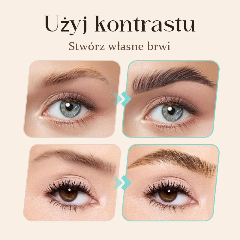 【Kúp 1 a získaj 1 zadarmo】☔Vysokokvalitná vodeodolná ceruzka na obočie so 4 vidličkami