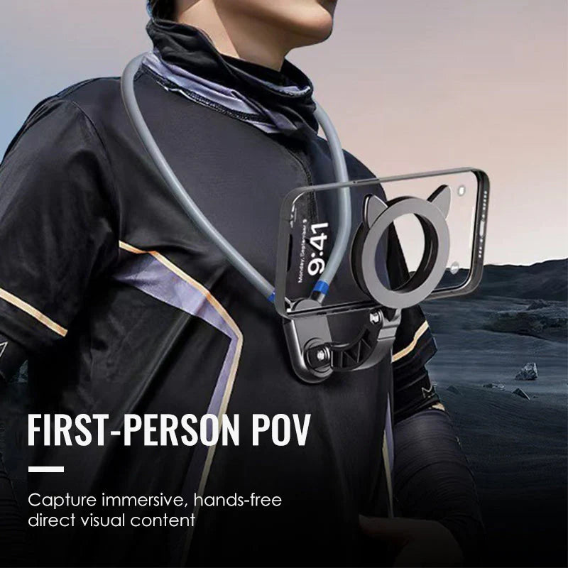 Magnetický držiak na telefón na krk s funkciou handsfree