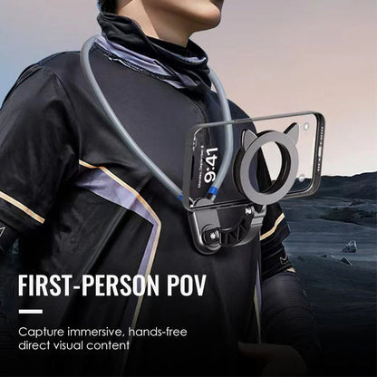 Magnetický držiak na telefón na krk s funkciou handsfree