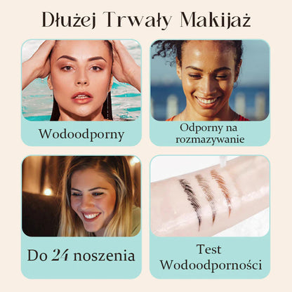 【Kúp 1 a získaj 1 zadarmo】☔Vysokokvalitná vodeodolná ceruzka na obočie so 4 vidličkami