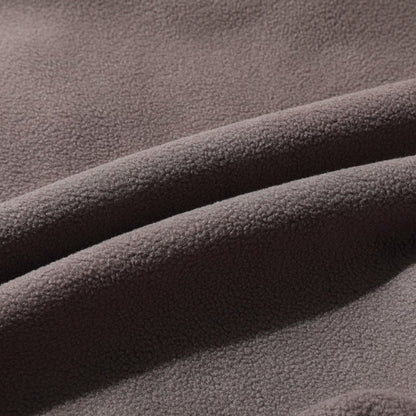 Pánska teplá bunda s kapucňou z umelého flísu s dvojitou stranou