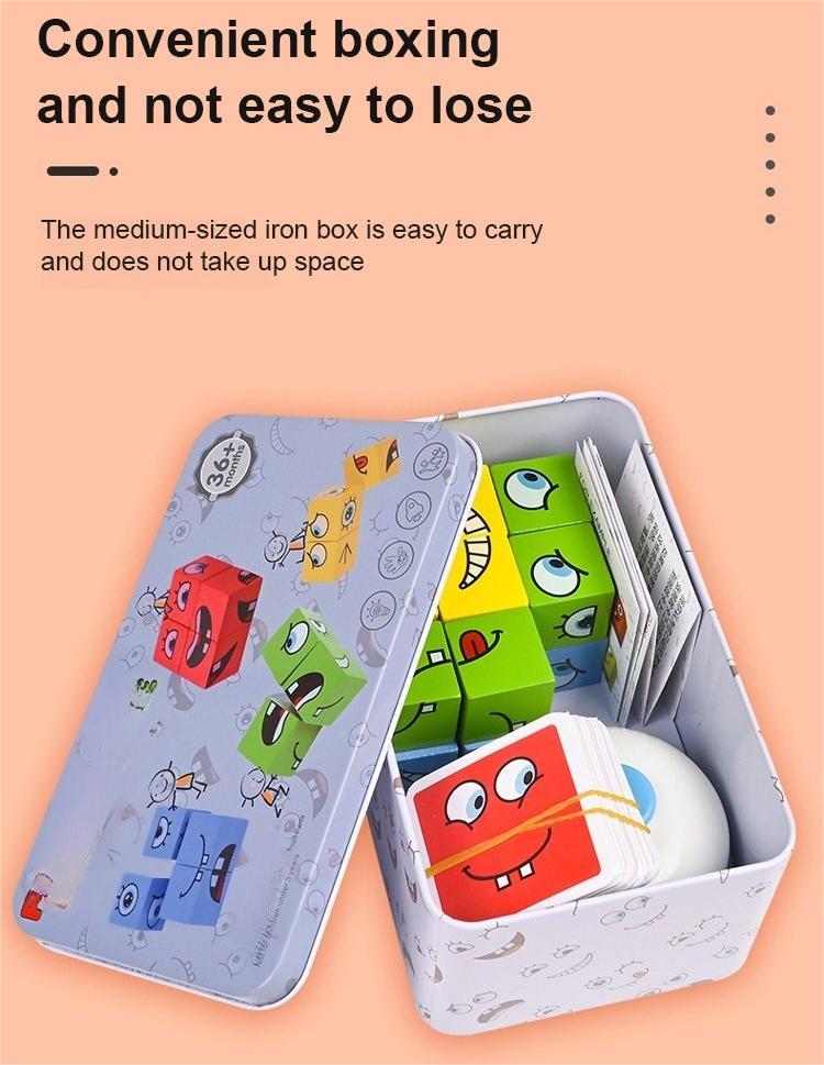 5D puzzle Vzdelávacia hra pre celú rodinu s tvárami