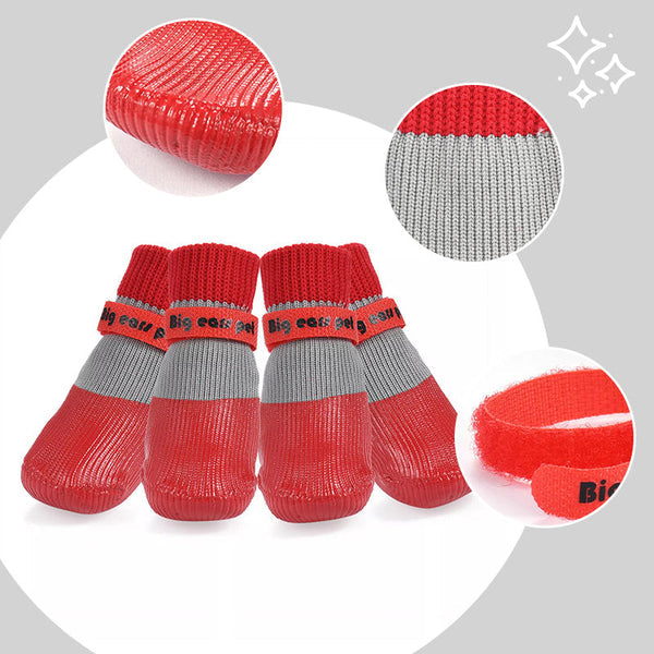 2 páry protišmykových nepremokavých ponožiek pre psov