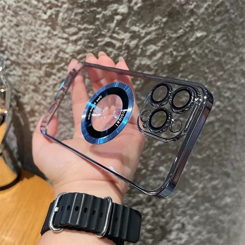 Transparentné magnetické púzdro pre iPhone