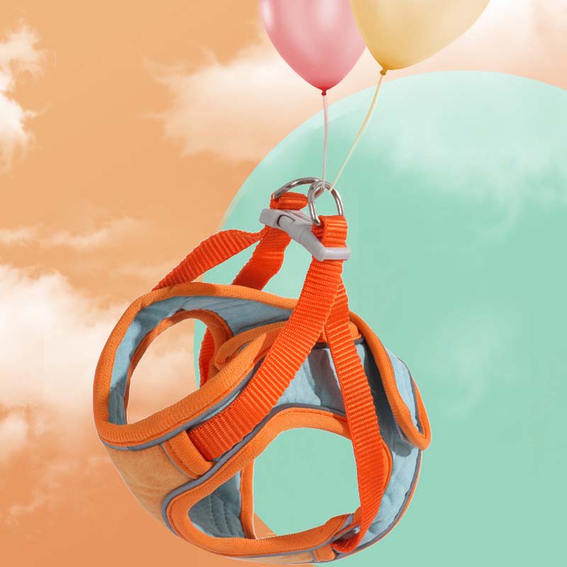 Reflexný postroj a vodítko proti úniku pre mačky