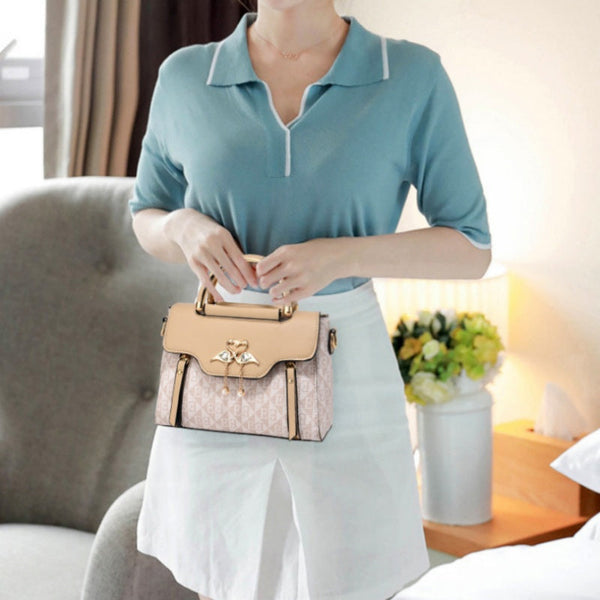 Elegantná dámska kabelka cez rameno z PU kože