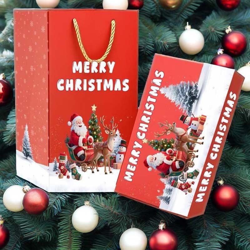 Unikátna skladacia vyskakovacia vianočná darčeková krabička