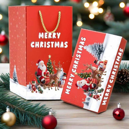 Unikátna skladacia vyskakovacia vianočná darčeková krabička