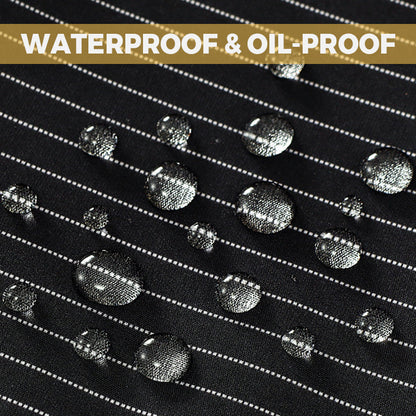 Nepremokavá zástera s krížovými popruhmi na chrbte a odnímateľným uterákom na ruky