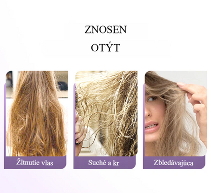 【🔥Horúci predaj🔥】Fialová maska na blond vlasy – opravuje poškodené vlasy, vyživuje a chráni ich, posilňuje proti vypadávaniu, obnovuje lesk a chráni farbu