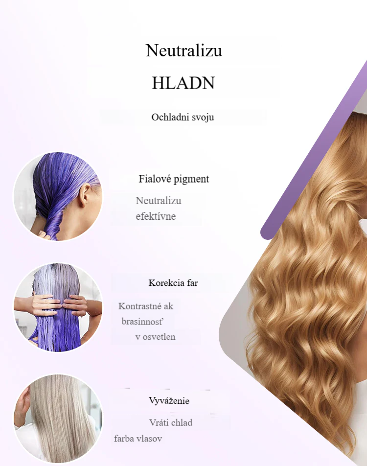 【🔥Horúci predaj🔥】Fialová maska na blond vlasy – opravuje poškodené vlasy, vyživuje a chráni ich, posilňuje proti vypadávaniu, obnovuje lesk a chráni farbu